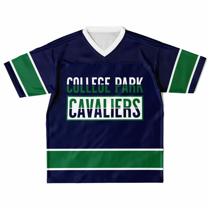 College Park Cavaliers football jersey laying flat - front  13