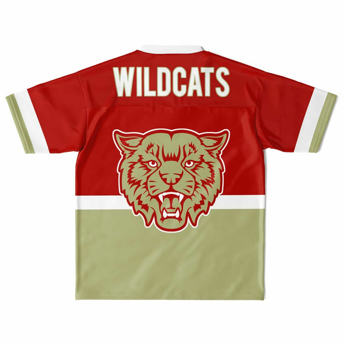 Cypress Woods Wildcats football jersey laying flat - back 10