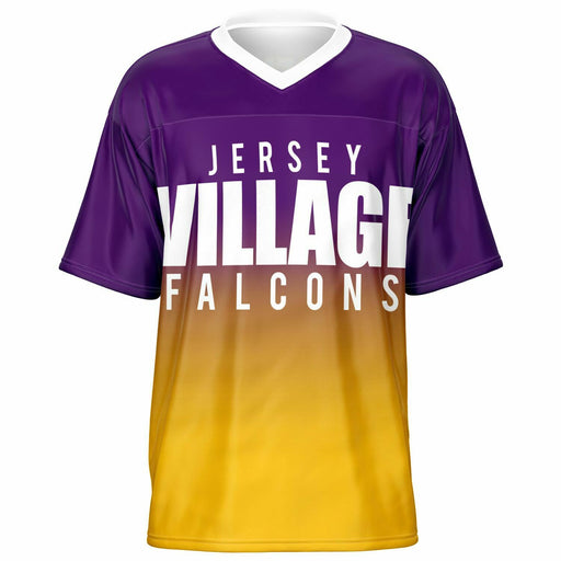 Jersey Village Falcons football jersey -  ghost view - front