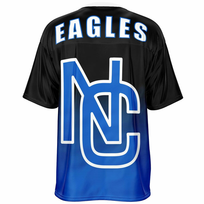 New Caney Eagles football jersey -  ghost view - back 05