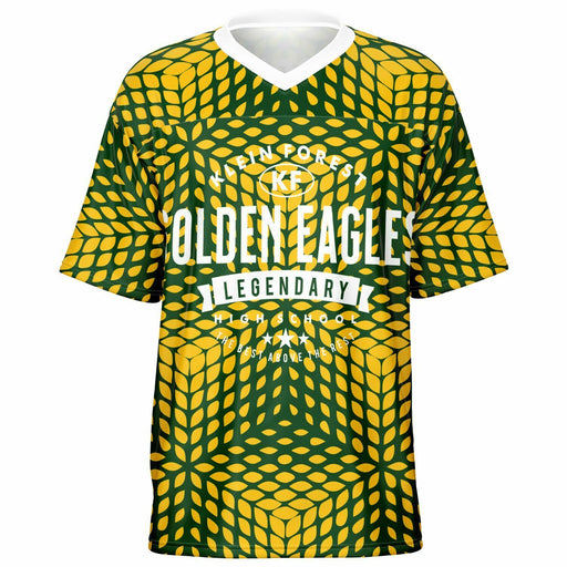 Klein Forest Eagles football jersey -  ghost view - front