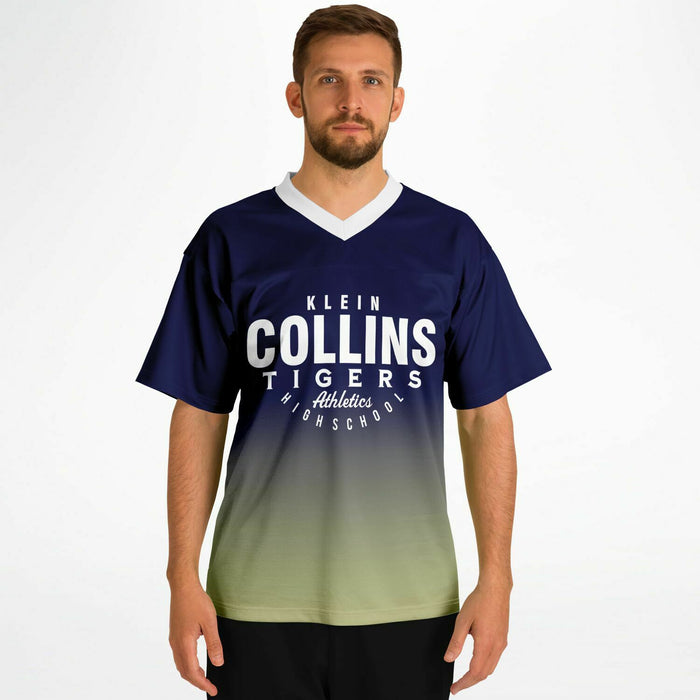 Man wearing Klein Collins Tigers football jersey 05