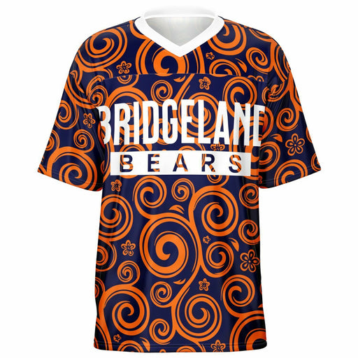 Bridgeland Bears football jersey -  ghost view - front