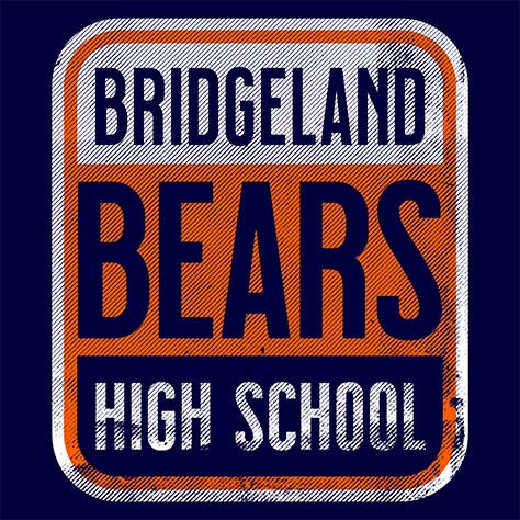 Bridgeland Bears Premium Navy Hoodie - Design 01