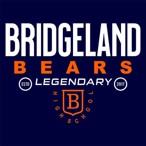 Bridgeland Bears Premium Navy T-shirt - Design 03