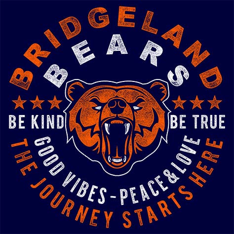 Bridgeland High School Bears Navy Garment Design 16