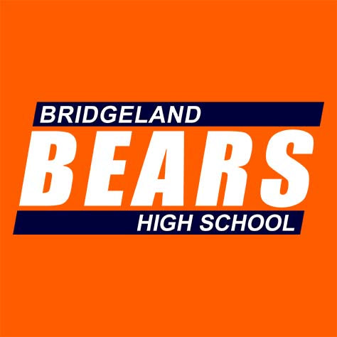 Bridgeland High School Bears Orange Garment Design 72