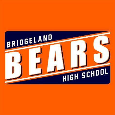 Bridgeland High School Bears Orange Garment Design 84