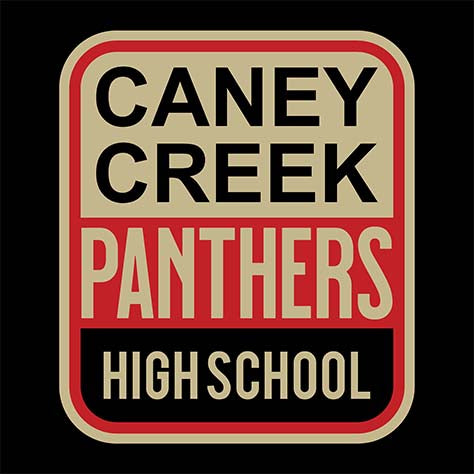 Caney Creek Panthers Premium Black Hoodie - Design 01