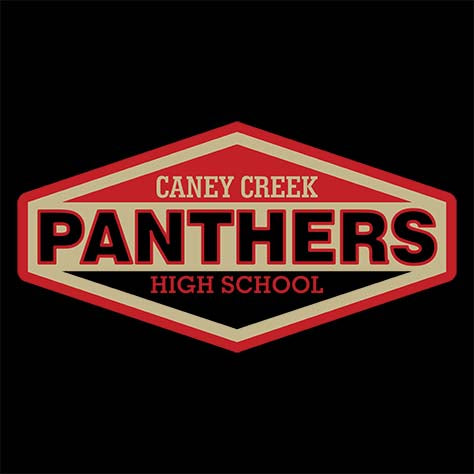 Caney Creek Panthers Premium Black Hoodie - Design 09