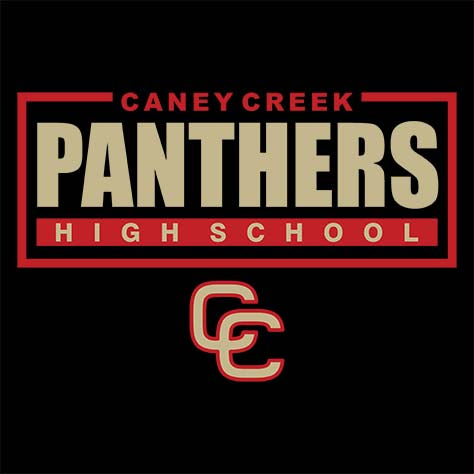 Caney Creek Panthers Premium Black Hoodie - Design 49