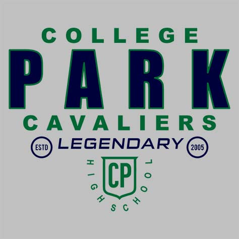 College Park Cavaliers Premium Grey Hoodie - Design 03