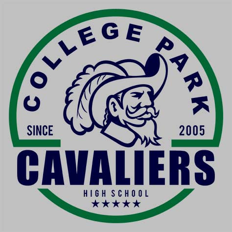 College Park Cavaliers Premium Silver T-shirt - Design 04