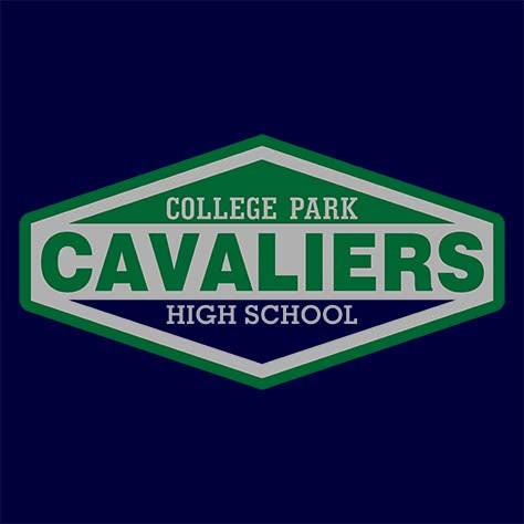 College Park Cavaliers Premium Navy T-shirt - Design 09