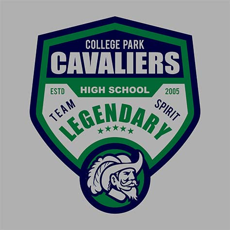 College Park Cavaliers Premium Grey Hoodie - Design 14