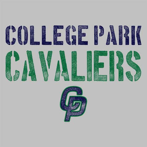 College Park Cavaliers Premium Silver T-shirt - Design 17