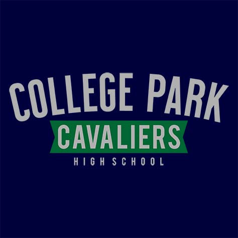 College Park Cavaliers Premium Navy T-shirt - Design 21