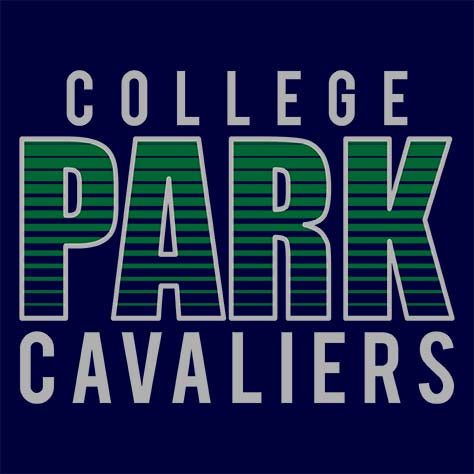 College Park Cavaliers Premium Navy T-shirt - Design 24