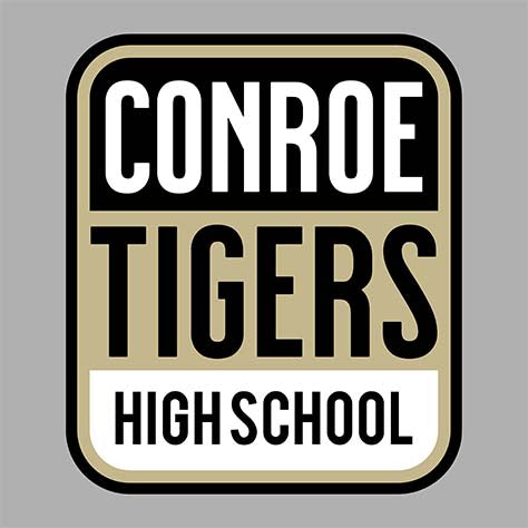 Conroe Tigers Premium Grey Hoodie - Design 01