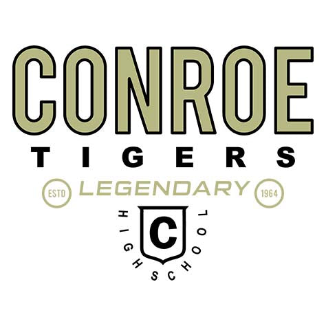 Conroe Tigers Premium White T-shirt - Design 03