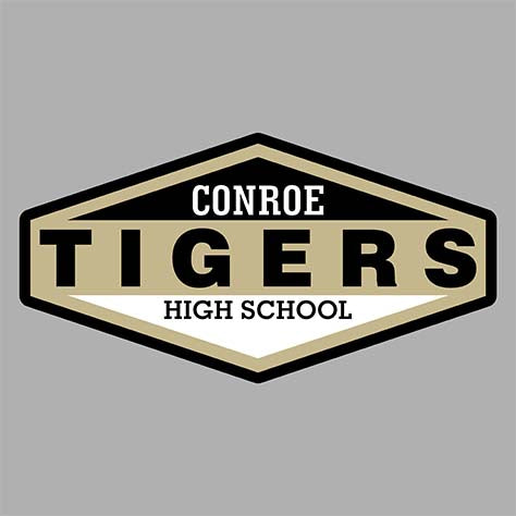 Conroe Tigers Premium Grey Hoodie - Design 09