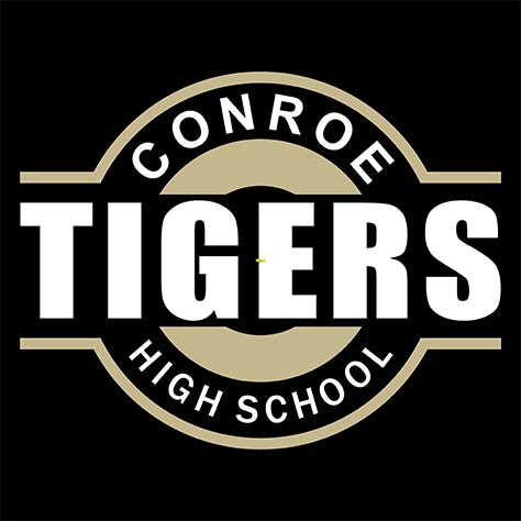 Conroe Tigers Premium Black Hoodie - Design 11