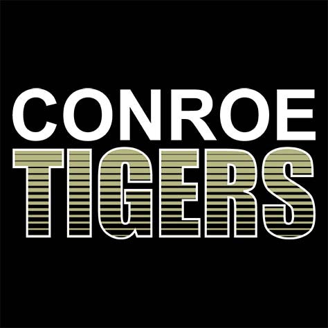 Conroe Tigers Premium Black T-shirt - Design 24