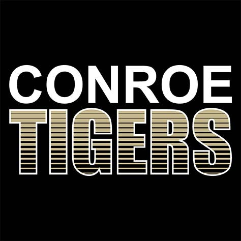 Conroe Tigers Premium Black Hoodie - Design 24