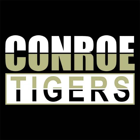 Conroe Tigers Premium Black T-shirt - Design 31