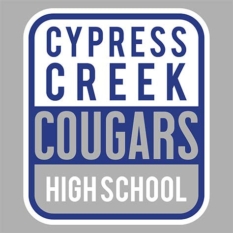 Cypress Creek Cougars Premium Silver T-shirt - Design 01