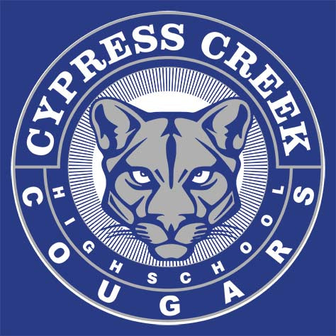 Cypress Creek Cougars Premium Royal T-shirt - Design 02