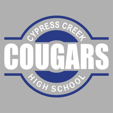 Cypress Creek Cougars Premium Silver T-shirt - Design 11