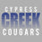 Cypress Creek Cougars Premium Grey Hoodie - Design 24