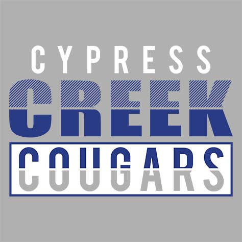 Cypress Creek Cougars Premium Silver T-shirt - Design 31