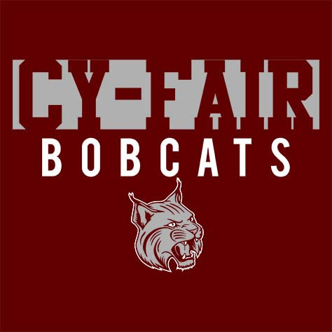 Cy-Fair High School Bobcats Maroon Garment Design 06