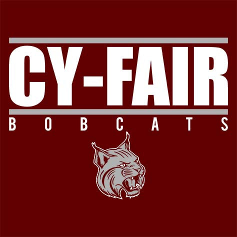 Cy-Fair High School Bobcats Maroon Garment Design 07