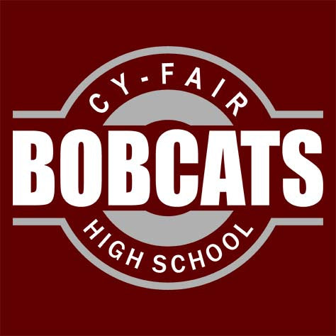 Cy-Fair High School Bobcats Maroon Garment Design 11