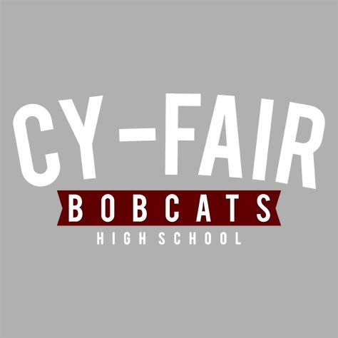 Cy-Fair High School Bobcats Sports Grey Garment Design 21