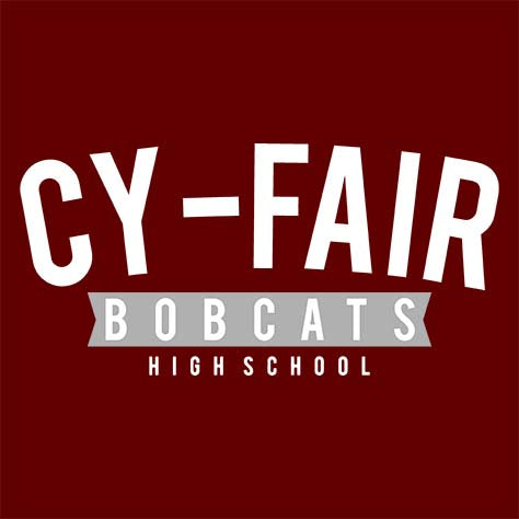 Cy-Fair Bobcats Premium Maroon T-shirt - Design 21