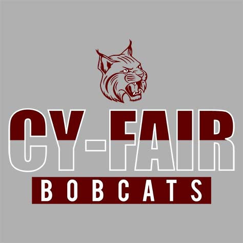 Cy-Fair Bobcats Premium Grey Hoodie - Design 23