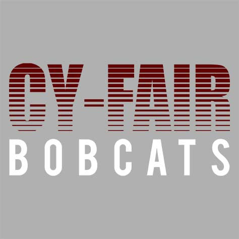 Cy-Fair Bobcats Premium Grey Hoodie - Design 24