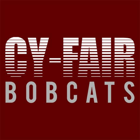 Cy-Fair High School Bobcats Maroon Garment Design 24