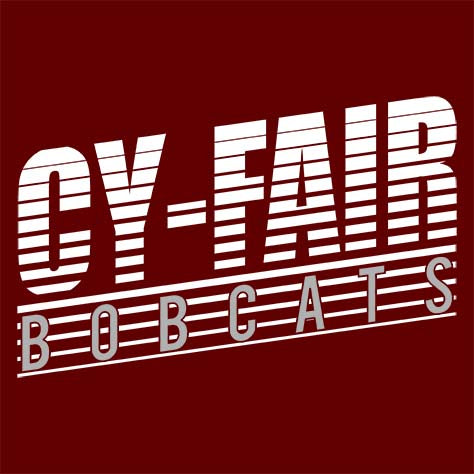 Cy-Fair Bobcats Premium Maroon T-shirt - Design 32