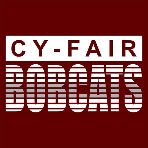 Cy-Fair Bobcats Premium Maroon T-shirt - Design 35