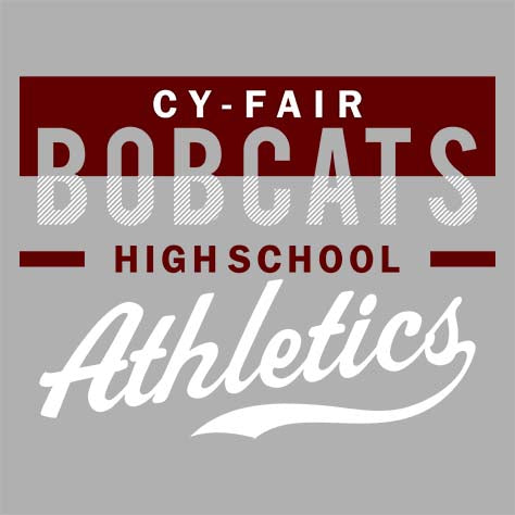 Cy-Fair High School Bobcats Sports Grey Garment Design 48