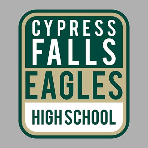 Cypress Falls Eagles Premium Grey Hoodie - Design 01