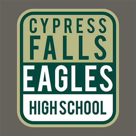 Cypress Falls High School Eagles Charcoal Garment Design 01