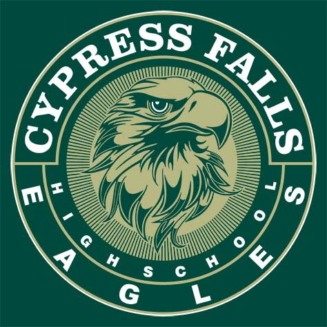 Cypress Falls High School Eagles Forest Green Garment Design 02