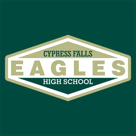 Cypress Falls High School Eagles Forest Green Garment Design 09