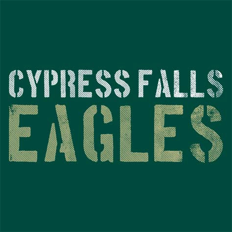 Cypress Falls High School Eagles Forest Green Garment Design 17